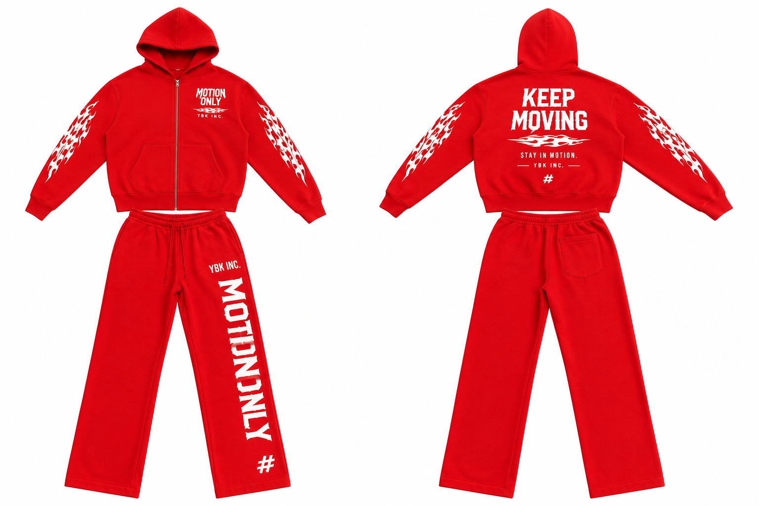 Redline Motion Vintage Streetwear Set 🔥 🏁❤️